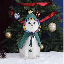 Load image into Gallery viewer, Polar fleece cape for cat, cute unique fun warm winter cat appearance clothes supplies