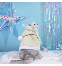 Load image into Gallery viewer, Cute fun cape for cats, unique warm winter cat appearance supplies clothes hoodies