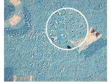 Load image into Gallery viewer, Swimming pool style cute cat litter mat fun unique cat waste box mat, doormat