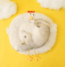 Load image into Gallery viewer, Soft winter bed for cats and small dogs, chicken style, cute fun unique soft comfy four season soft comfy bedding supplies
