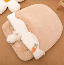 Load image into Gallery viewer, Winter bed for cat and small pet, cute fun unique comfy soft four season bedding supplies