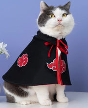 Load image into Gallery viewer, Naruto Cat Cape, cute fun unique cat clothes supplies Halloween costumes