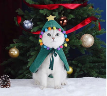 Load image into Gallery viewer, Polar fleece cape for cat, cute unique fun warm winter cat appearance clothes supplies
