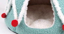 Load image into Gallery viewer, Christmas tree bed for cat, dog and pets, cute fun unique cat dog pet winter warm supplies decor