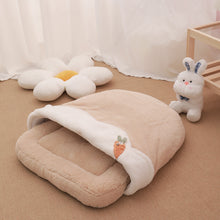 Load image into Gallery viewer, Winter bed for cat and small pet, cute fun unique comfy soft four season bedding supplies