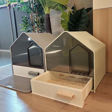 Load image into Gallery viewer, Enclosed cat litter box, cute fun unique cat waste box supplies