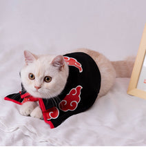 Load image into Gallery viewer, Naruto Cat Cape, cute fun unique cat clothes supplies Halloween costumes