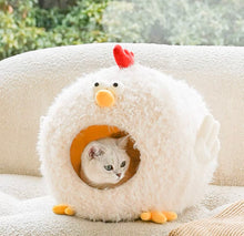 Load image into Gallery viewer, New! Chicken style winter warm bed for cats, cute fun unique four season bedding supplies