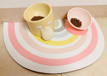 Load image into Gallery viewer, Rainbow Cat Feeding Station Mat cute cat placemat door mat