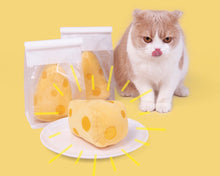 Load image into Gallery viewer, Cheese Style Catnip Self-play Toys, No Sound, Cute Cat Accessories Supply