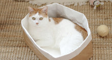 Load image into Gallery viewer, Kraft Paper Cat Bed/Box with Scratching cardboard