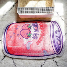 Load image into Gallery viewer, Skittles style cat litter mat, pets dog cat feeding mat, fun unique cute cat litter box waste box mat supplies fun unique doormat