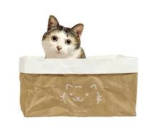 Load image into Gallery viewer, Kraft Paper Cat Bed/Box with Scratching cardboard