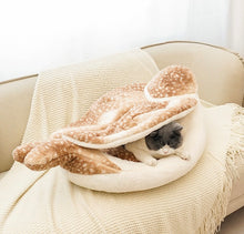 Load image into Gallery viewer, Sparrow style winter warm bed for cats and small dogs, cute fun unique four season soft comfy bedding supplies