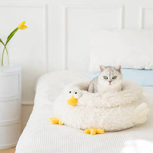 Load image into Gallery viewer, Chicken style winter warm bed for cat small dog and pet, unique cute fun winter four soft comfy season bedding supplies