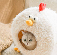 Load image into Gallery viewer, New! Chicken style winter warm bed for cats, cute fun unique four season bedding supplies