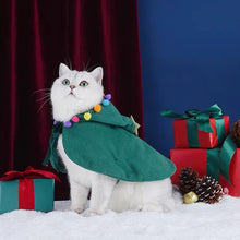 Load image into Gallery viewer, Polar fleece cape for cat, cute unique fun warm winter cat appearance clothes supplies