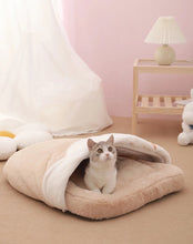 Load image into Gallery viewer, Winter bed for cat and small pet, cute fun unique comfy soft four season bedding supplies