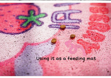 Load image into Gallery viewer, Skittles style cat litter mat, pets dog cat feeding mat, fun unique cute cat litter box waste box mat supplies fun unique doormat