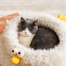Load image into Gallery viewer, Chicken style winter warm bed for cat small dog and pet, unique cute fun winter four soft comfy season bedding supplies