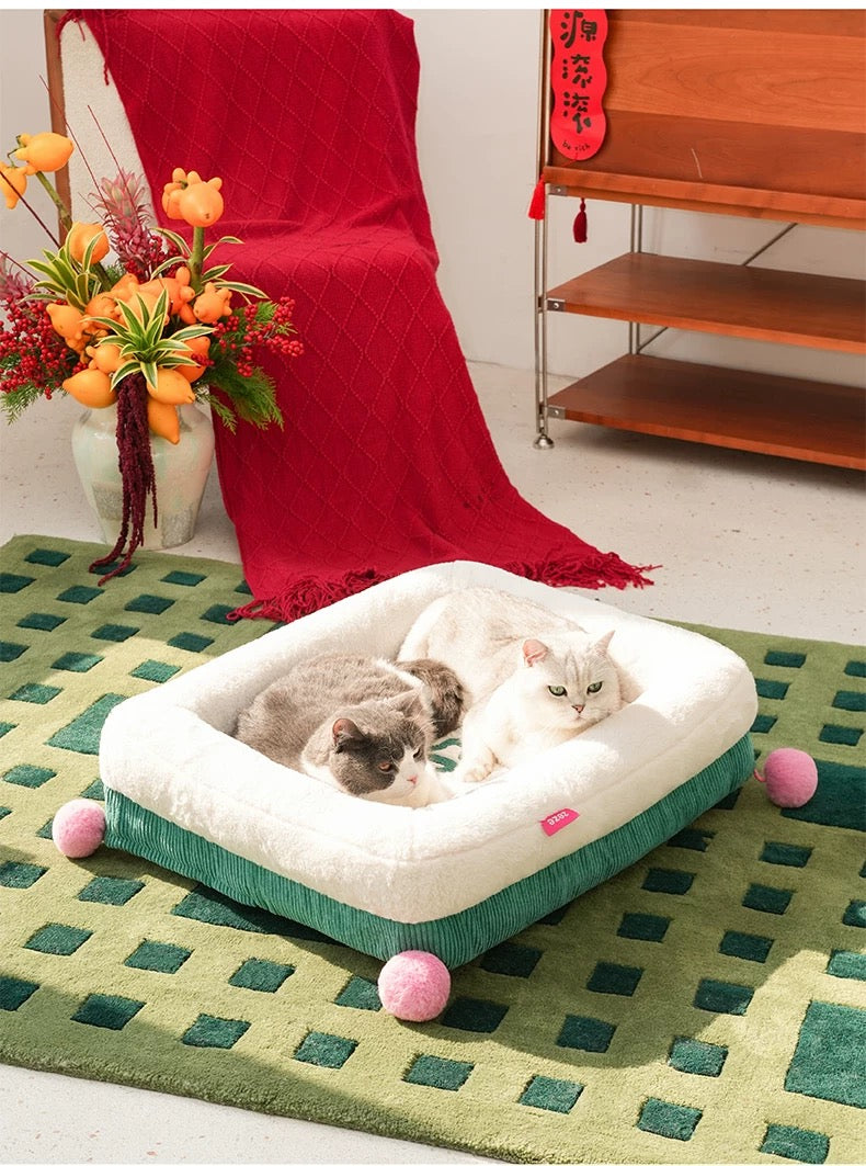 Cozy Washable Pet Bed for Small Dogs & Cats