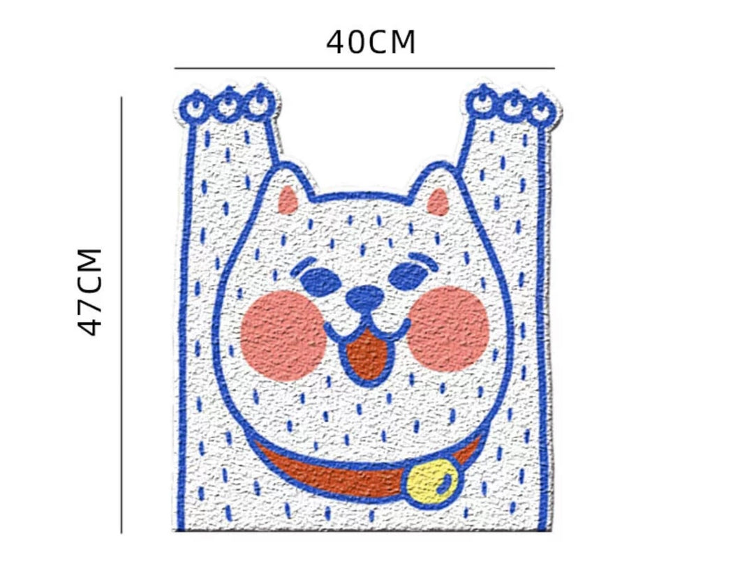 Cute Cat Litter Box Mat, Cut Fun Supplies Accessories