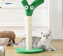 Load image into Gallery viewer, Scallion Style Cat Scratching Post, Scratcher Tower, cute fun and unique cat toys supplies accessories
