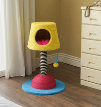 Load image into Gallery viewer, Cute lamp style cat tree and cat scratcher, tower Fun and unique cat toys supplies accessories
