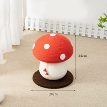 Load image into Gallery viewer, Mashroom Style Cat Scratcher, Scratching Toy Post Cute Fun Cat Supplies Accessories
