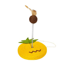 Load image into Gallery viewer, Cute and fun cat scratcher, cat toys, scraching post board, peach and citrus
