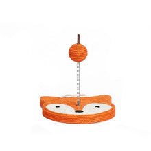 Load image into Gallery viewer, Cute and fun cat scratcher, cat toys, scraching post board, peach and citrus
