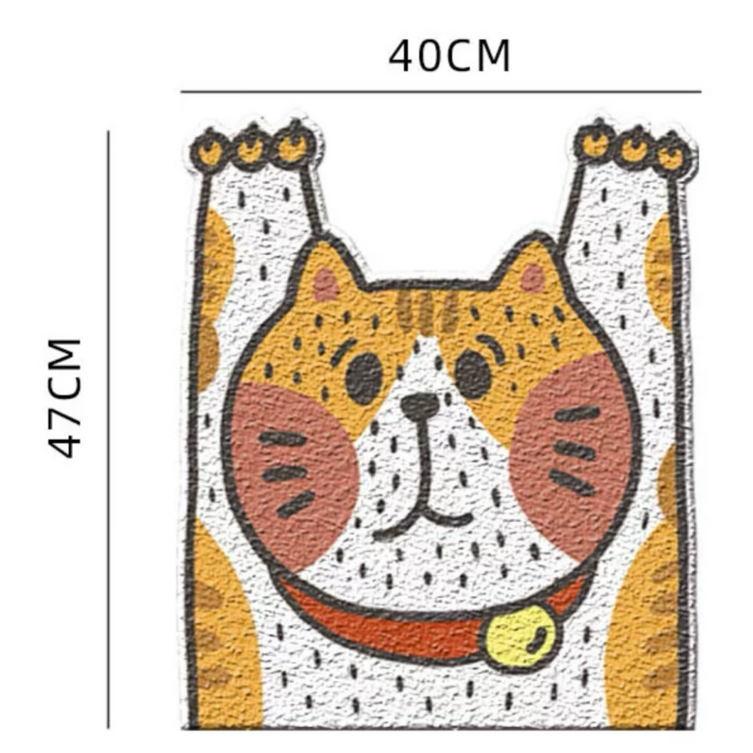 Cute Cat Litter Box Mat, Cut Fun Supplies Accessories