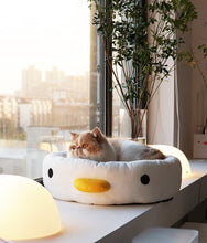 Load image into Gallery viewer, Chicken style cat, small dog and pet winter four seasons soft comfy bed cute fun unique cat supplies
