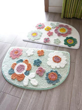 Load image into Gallery viewer, Soft flower bath mat
