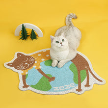 Load image into Gallery viewer, cute unique cat litter mat
