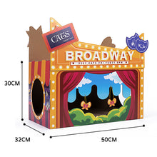 Load image into Gallery viewer, Theater style cat scratch cardboard box
