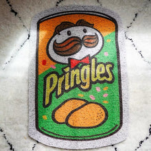 Load image into Gallery viewer, Pringles cat litter mat, pet feeding station mat, cute fun unique cat litter box cat waste box mat supplies, fun doormat
