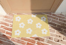 Load image into Gallery viewer, Flower cat litter mat, cute door mat fun unique cat waste box mat
