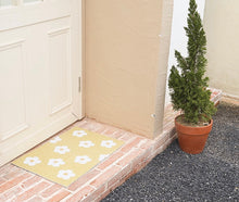 Load image into Gallery viewer, Flower cat litter mat, cute door mat fun unique cat waste box mat
