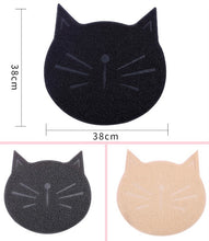 Load image into Gallery viewer, Cat litter box mat, cute and unique cat waste box mat supplies, fun doormat
