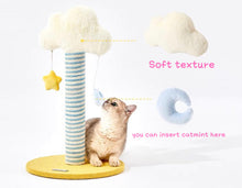 Load image into Gallery viewer, Dreamy Cloud Cat Scratching Post, cat scratcher, tower, cute fun and unique cat toys supplies accessories
