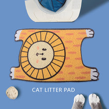 Load image into Gallery viewer, Cute cat litter mat, tiger lion and animal style fun unique cat litter box cat waste box mat supplies
